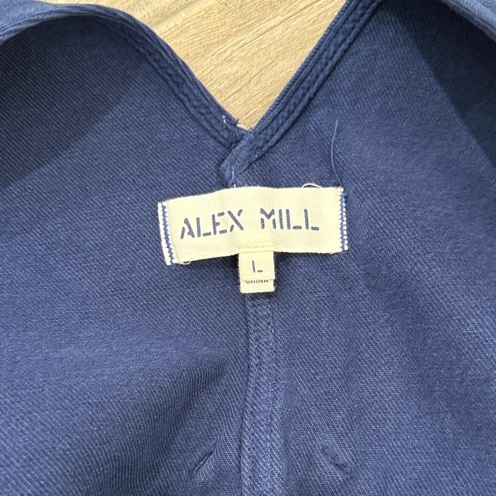 Alex Mill Ollie Cropped Denim Jumpsuit - Picture 2 of 7